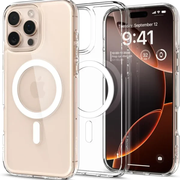 Apple iPhone 16 Pro Max Ultra Hybrid MagFit Case by Spigen – ACS07998 – White