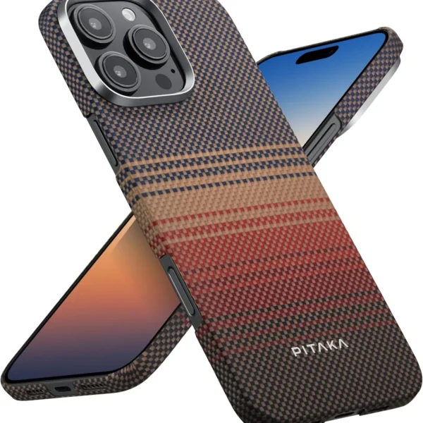 iPhone 16 Pro Max Pitaka Tactile Woven Case – Sunset