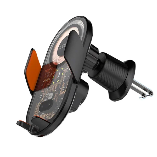 Ldnio MA30 15W Wireless Car Charger Phone Holder Fast Wireless Charging Stand – Black – XB